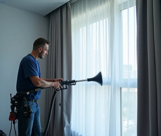 Professional curtain steam cleaning process equipment Matty Curtain Cleaning mcgraths-hill-nsw