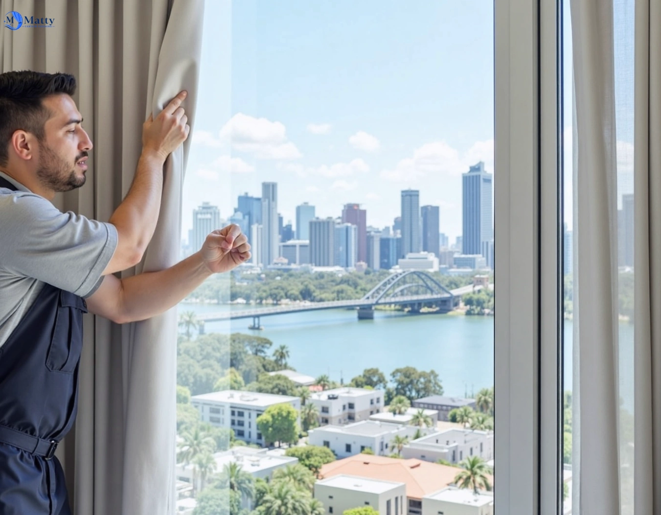 Professional curtain steam cleaning service mcgraths-hill-nsw QLD by Matty Curtain Cleaning