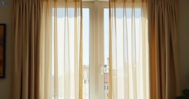 Dusty and dull curtains in mcgraths-hill-nsw before steam cleaning
